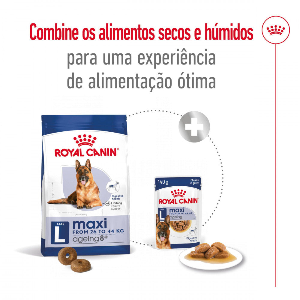 Royal Canin Maxi Ageing 8+ - Ração seca para cão sénior de porte grande com mais de 8 anos