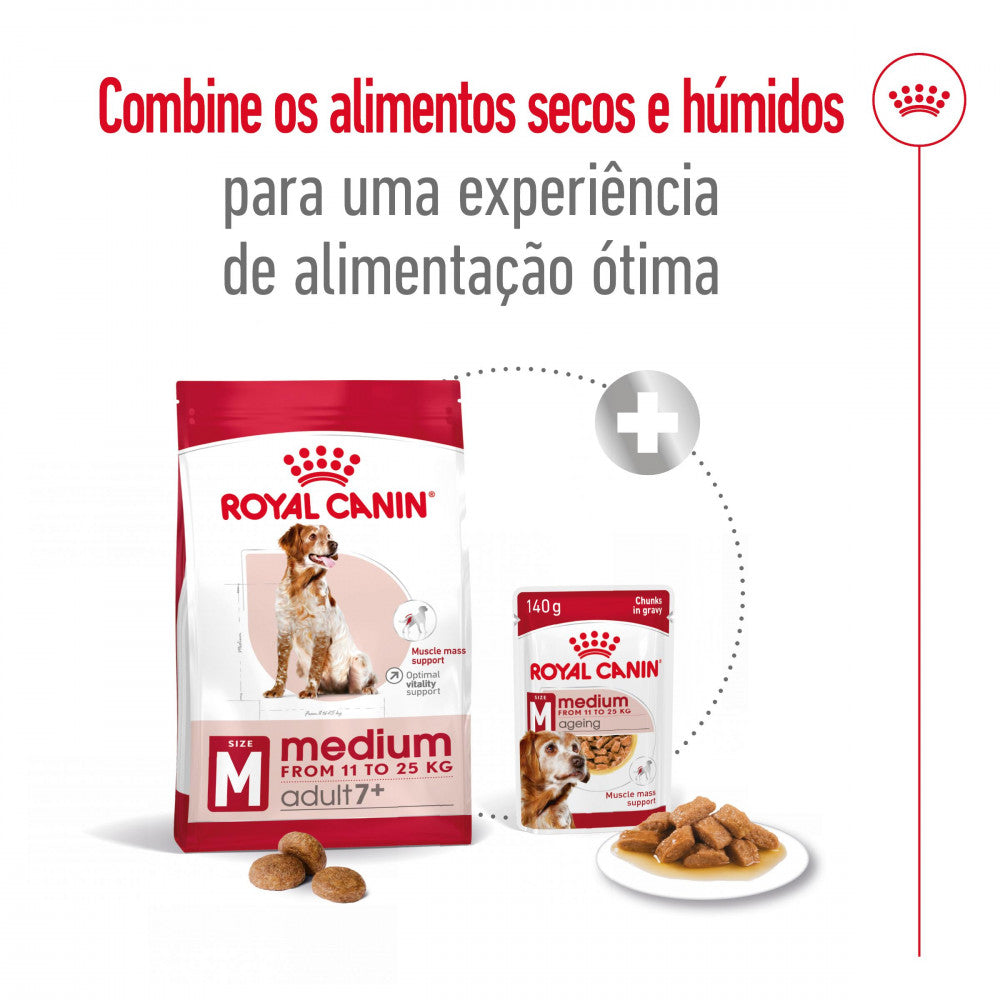 Royal Canin Medium Adult 7+ - Raçao seca para cão maduro de raça média