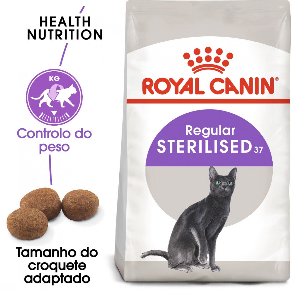 Royal Canin Sterilised 37 – Ração Seca para Gato Adulto Esterilizado