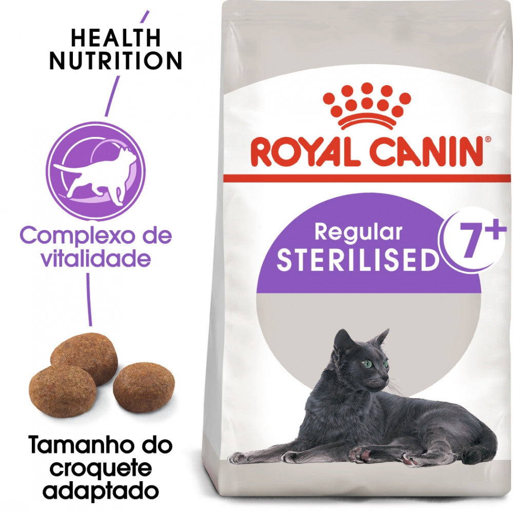 Royal Canin Sterilised 7+ - Ração seca para gato esterilizado com mais de 7 anos