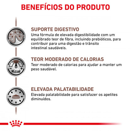 Royal Canin VET Gastrointestinal Moderate Calorie - Ração seca para gato adulto com problemas digestivos