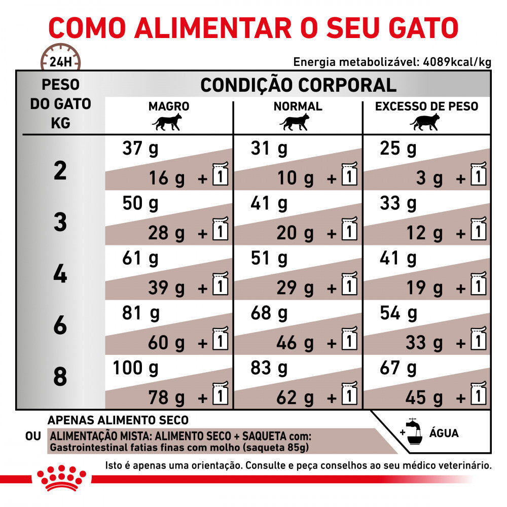 Royal Canin VET Gastrointestinal - Ração seca para gato adulto com problemas digestivos