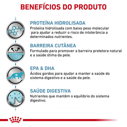 Royal Canin VET Hypoallergenic - Ração seca para gato adulto com alergias alimentares