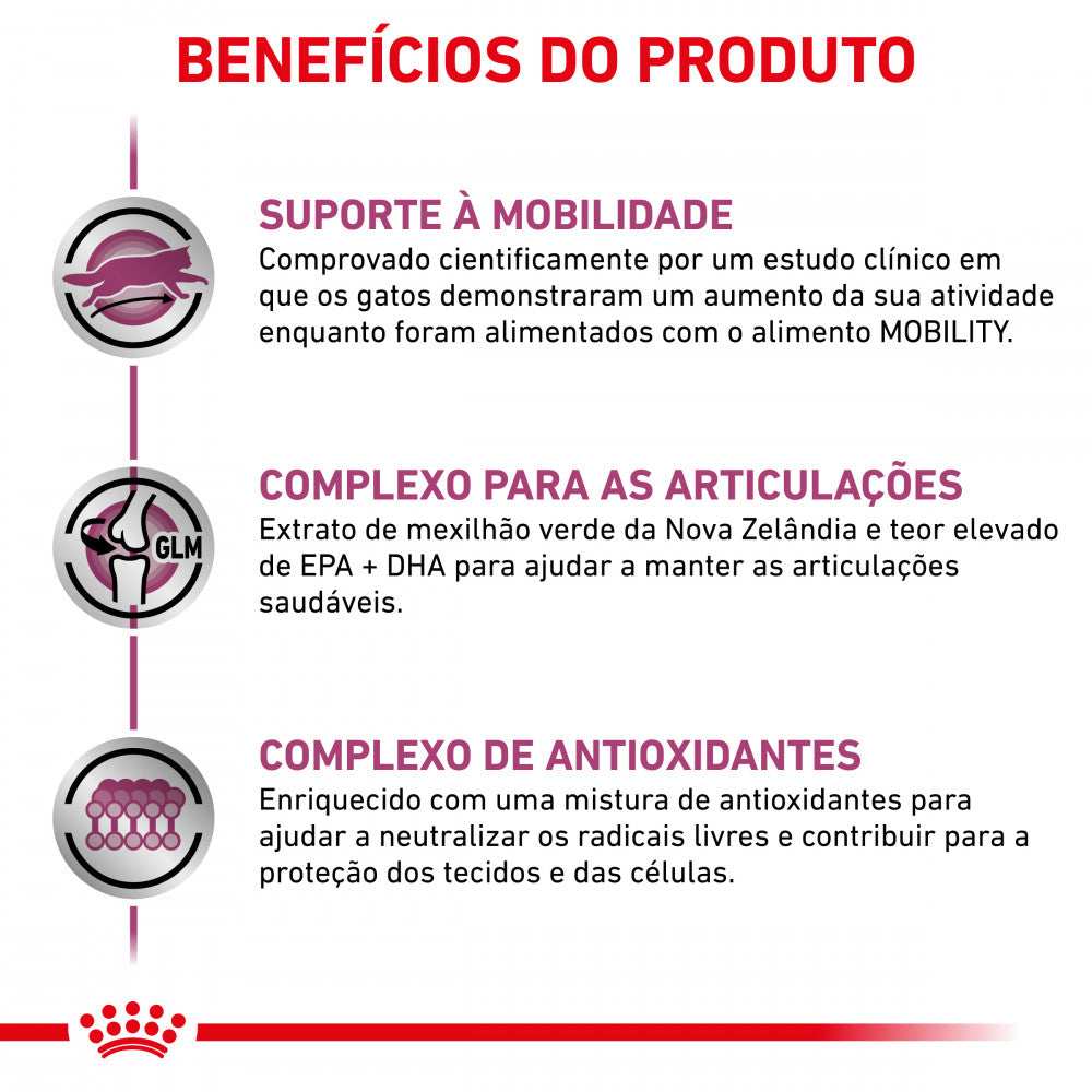 Royal Canin VET Mobility – Ração seca para gato com problemas de mobilidade