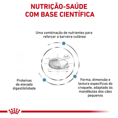 Royal Canin VET Skin Care Small Dogs - Ração seca para cão adulto pequeno com dermatite e queda de pelo