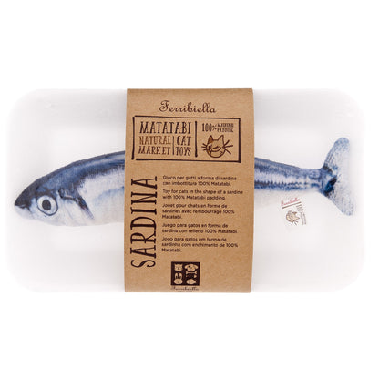 Sardinha de Tecido com Matatabi para Gatos - Ferribiella