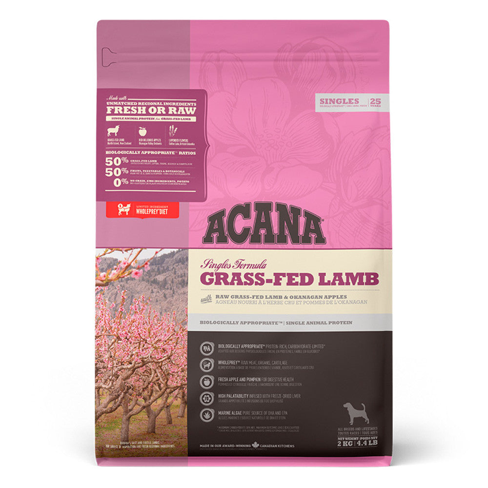 ACANA Singles Grass-Fed Lamb - Ração Seca para Cão - Borrego