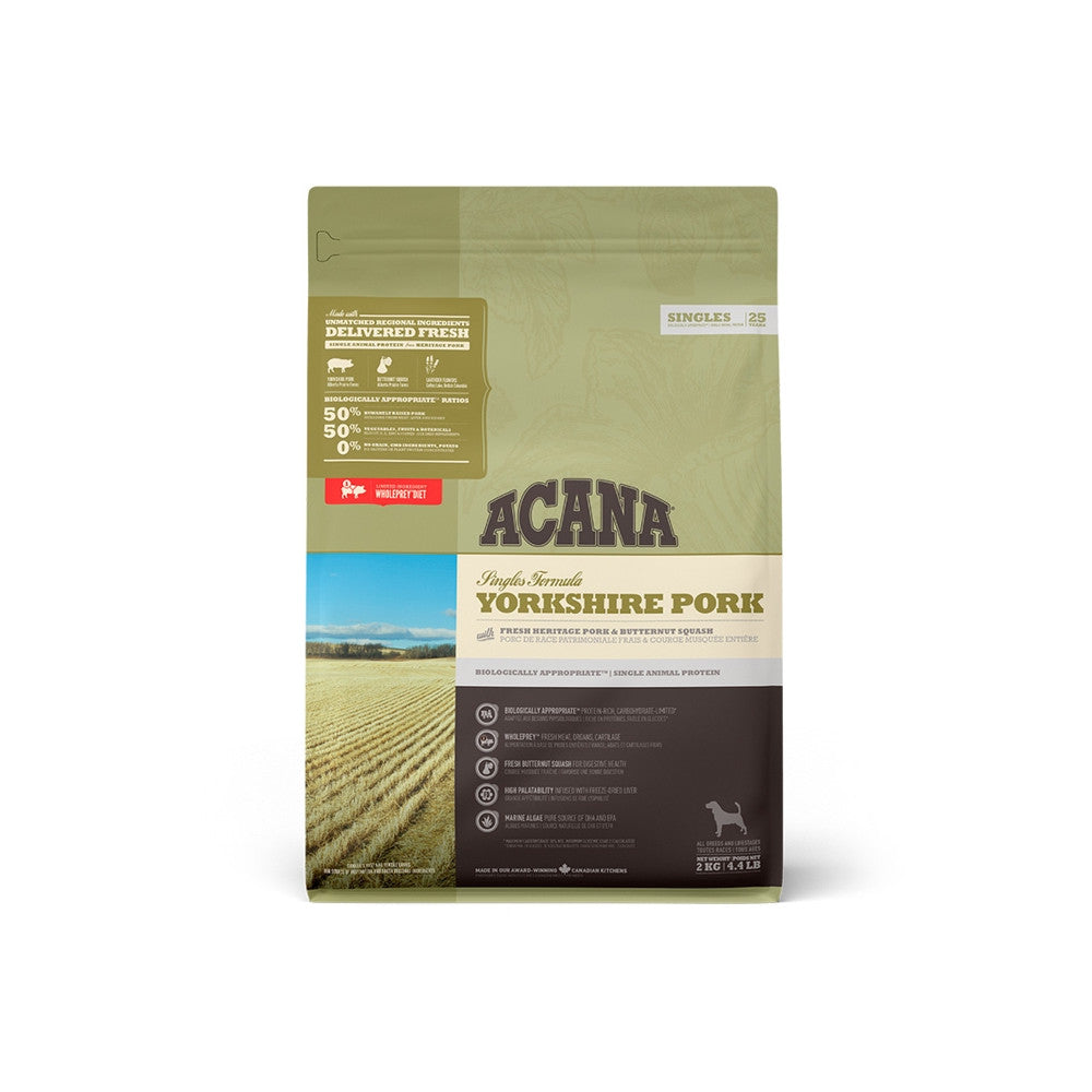 ACANA Singles Yorkshire Pork - Ração Seca para Cão - Carne de Porco
