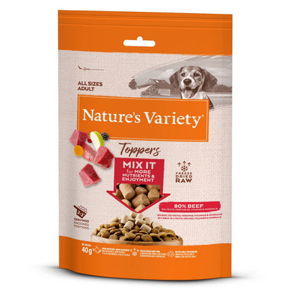 Nature’s Variety Freeze Dried Topper para Cão - 100% Natural - 4 Sabores